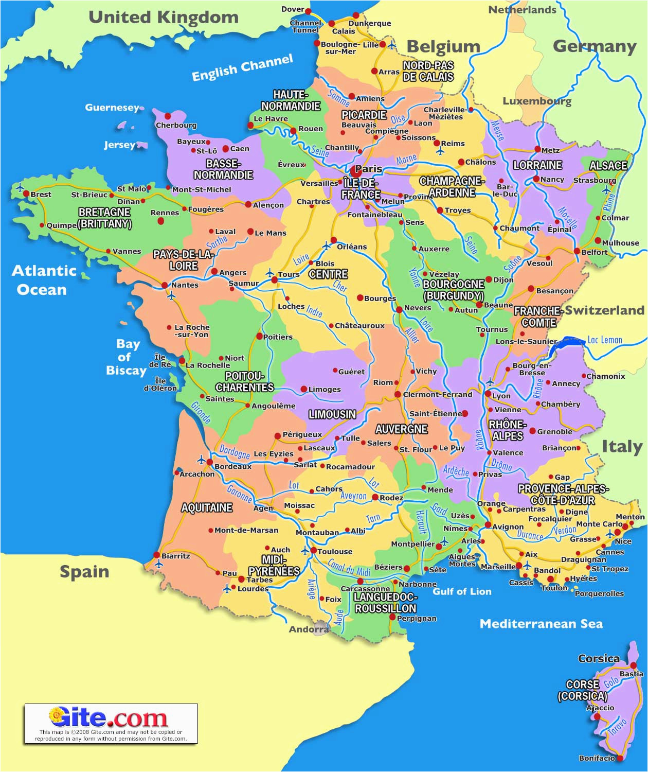 Southern France Map Cities Guide to Places to Go In France south Of France and Provence