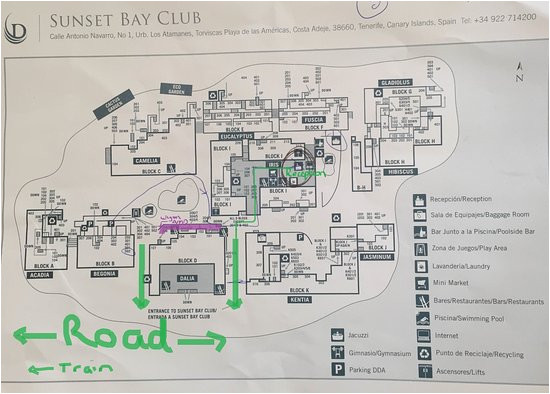 Spain Resorts Map Map Of Sunset Bay Club Picture Of Sunset Bay Club by