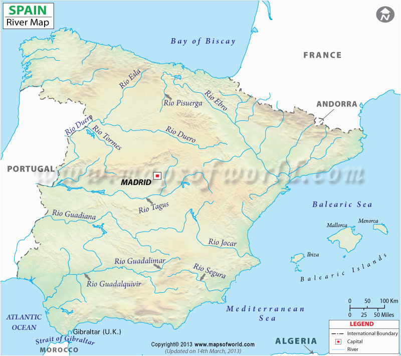 Spain River Map List Of Rivers Of Spain Wikipedia Site About Maps Of Cities Of the