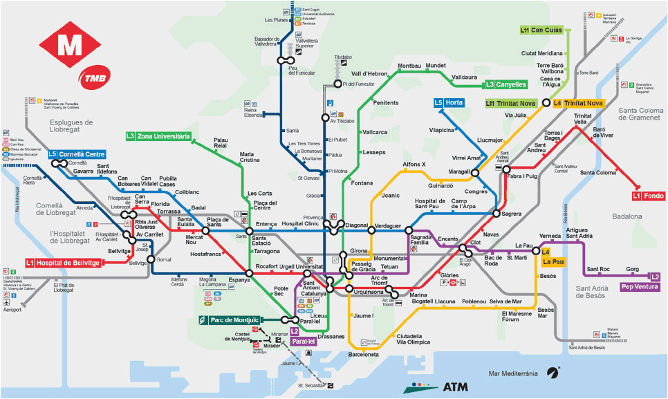 Spain Subway Map Barcelona Metro Map Europe Barcelona Travel Barcelona