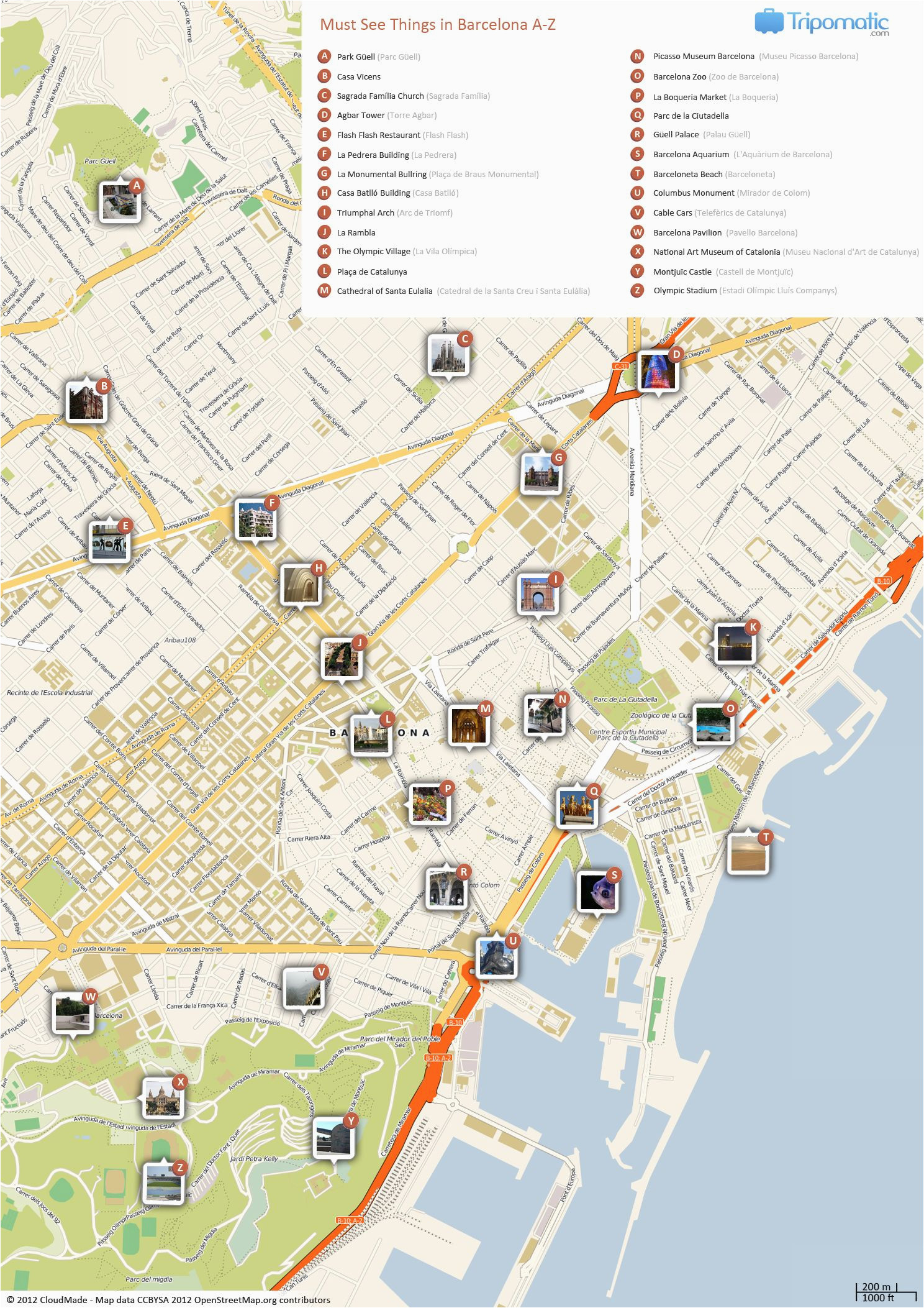 Spain Walking Maps Barcelona Printable tourist Map Barcelona In 2019 Barcelona
