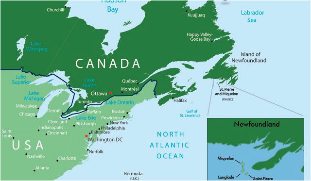 St John Canada Map St Pierre Miquelon Current French Territories In north America