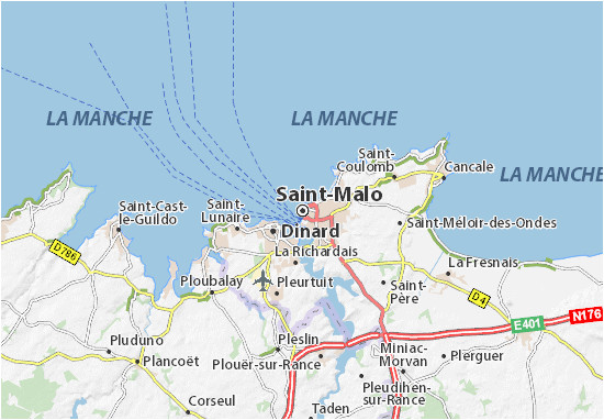 St Malo Map France Saint Malo Map Detailed Maps for the City Of Saint Malo Viamichelin