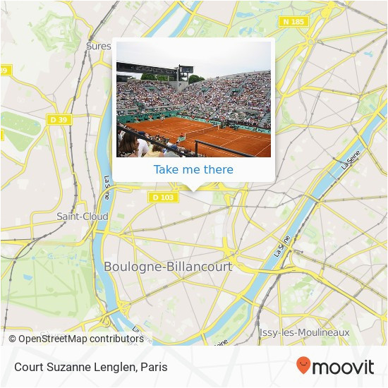 Stade De France Location Map Wie Komme Ich Zu Court Suzanne Lenglen In Paris Mit Dem Bus