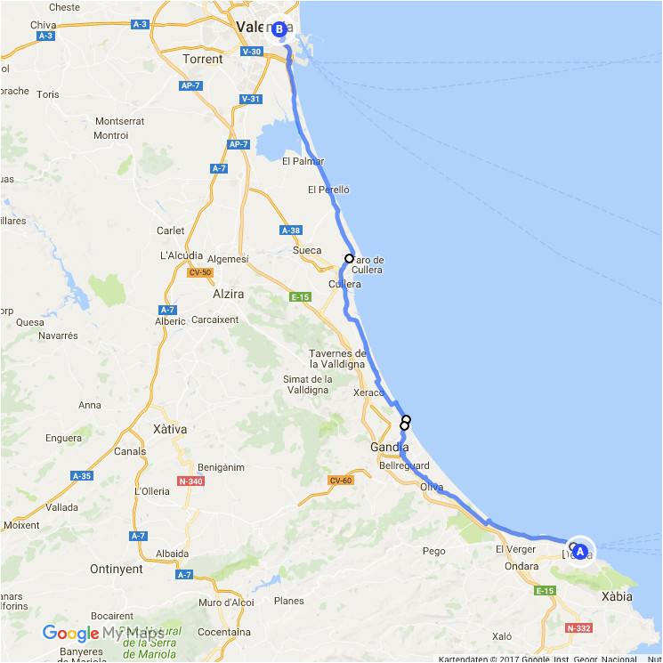 Street Map Of Denia Spain Admin Seite 16 Meer Europa