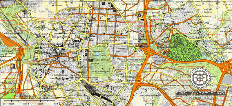 Street Map Of Valencia Spain Madrid Map Vector Spain Printable City Plan atlas 49 Parts Editable Street Map Adobe Illustrator