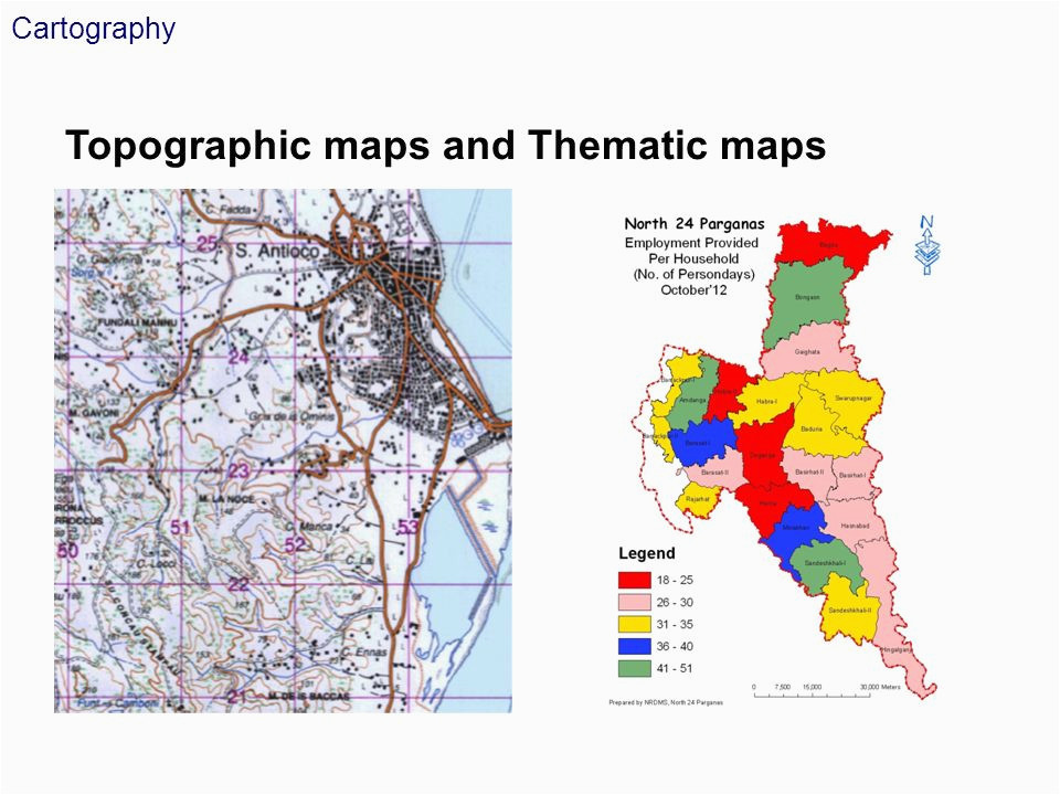 Thematic Maps Of Canada Cartography topographic Maps and thematic Maps 1 Simplification