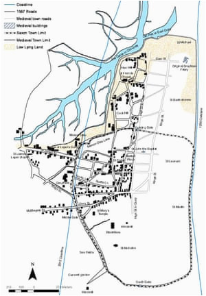 Thetford England Map Archaeologists Map Lost Medieval Suffolk town Of Dunwich