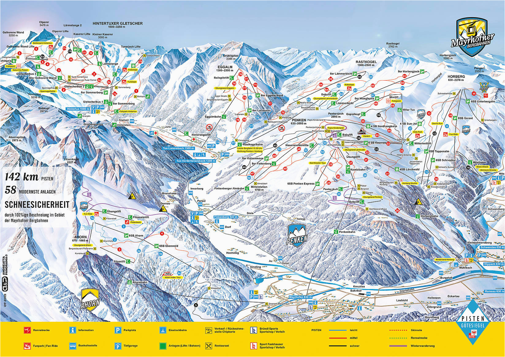 Three Valleys France Piste Map Bergfex Piste Map Mayrhofen Zillertal Panoramic Map