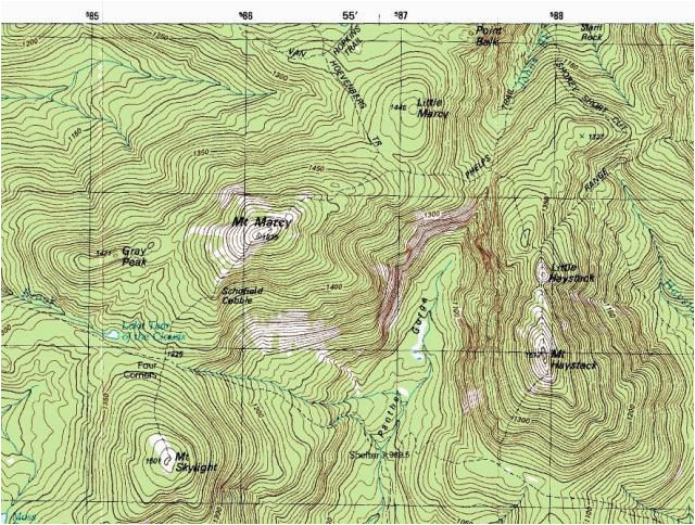 Topographical Map Of New England topographic Maps