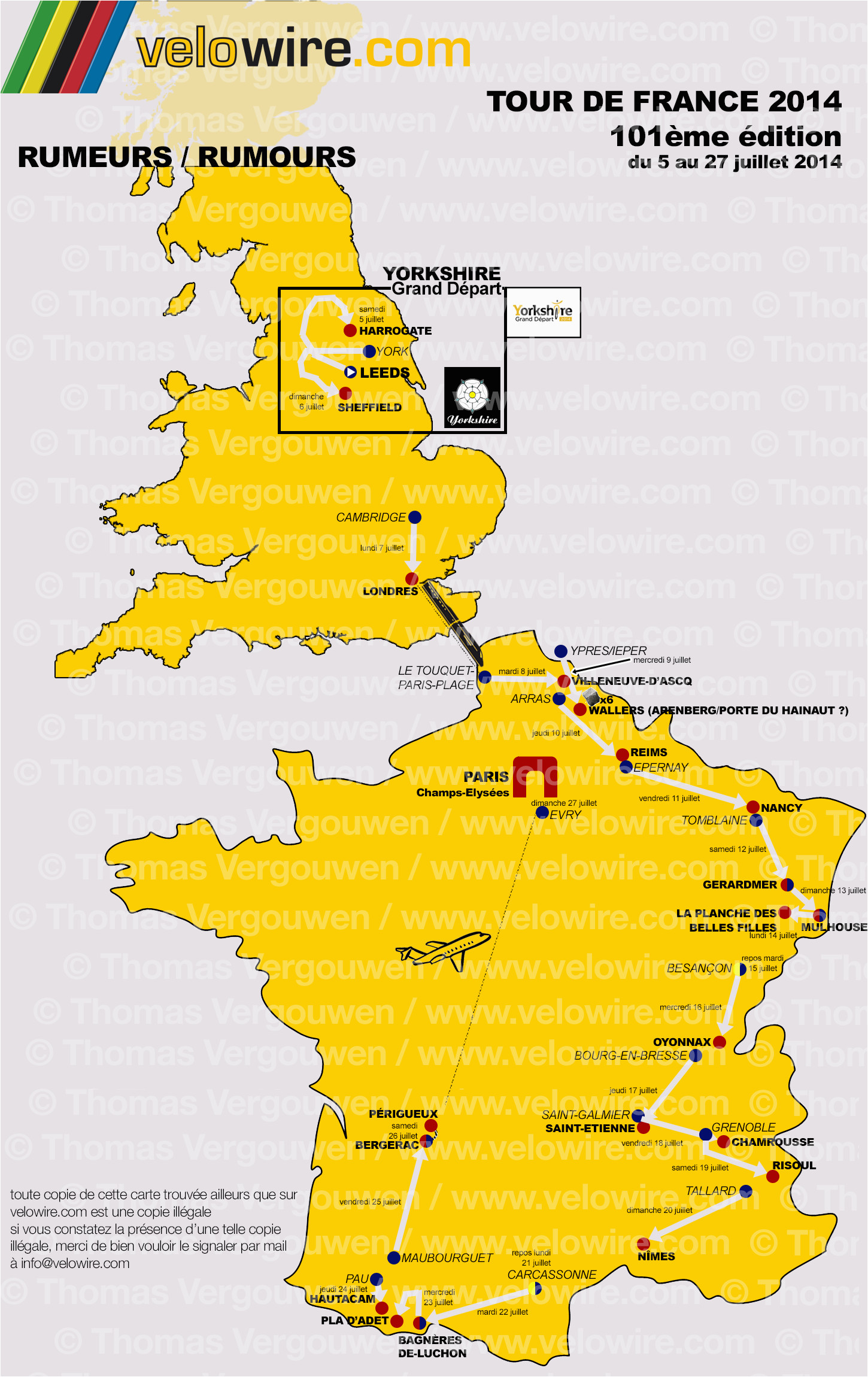 Tour De France 2014 Yorkshire Route Map tour De France 2014 the Rumours About the Race Route and