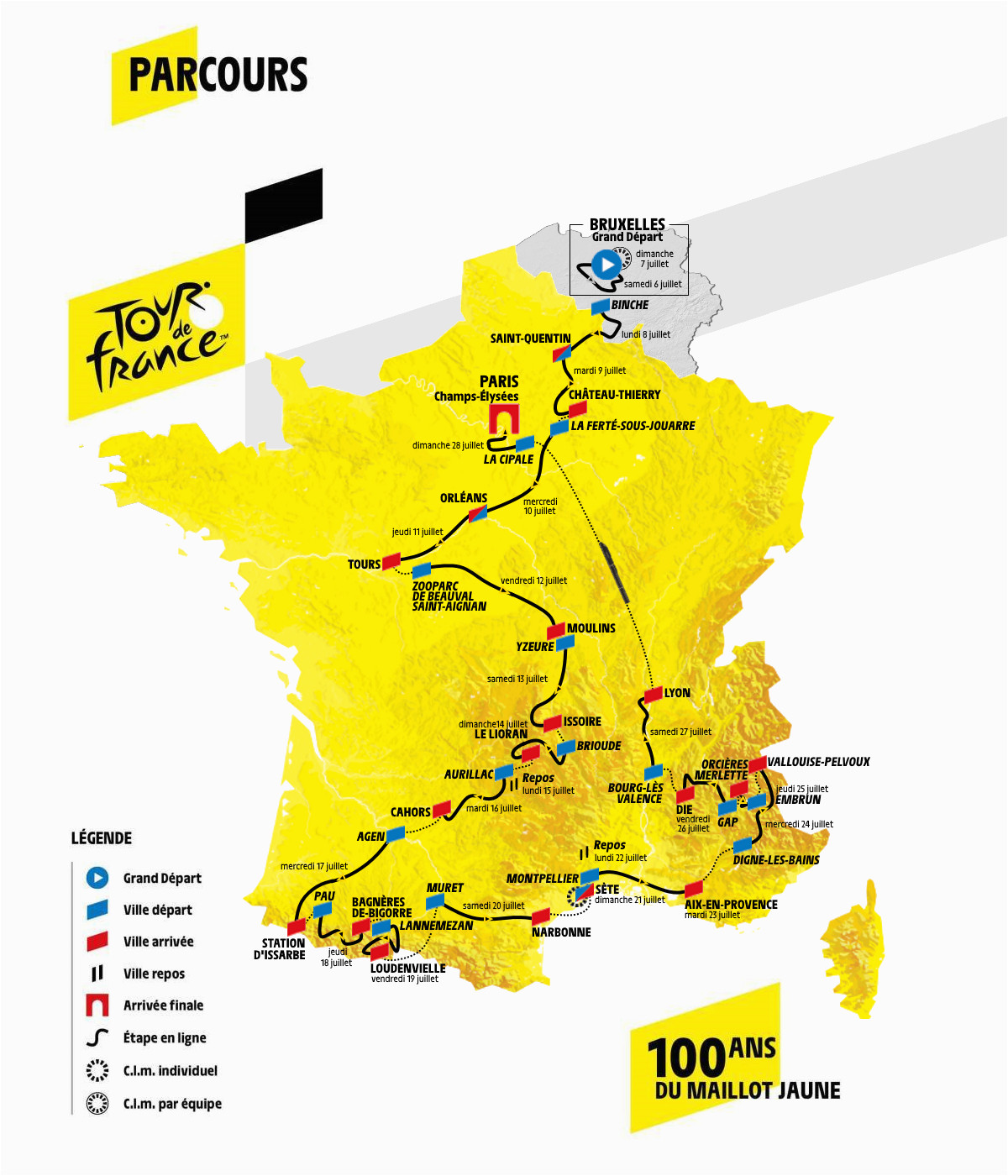 tour de france climbs map