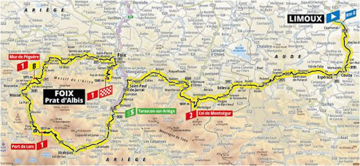 Tour De France Stage 15 Route Map A 2019 Es tour De France Aotvonala Terkepek Szintrajzok Flowcycle