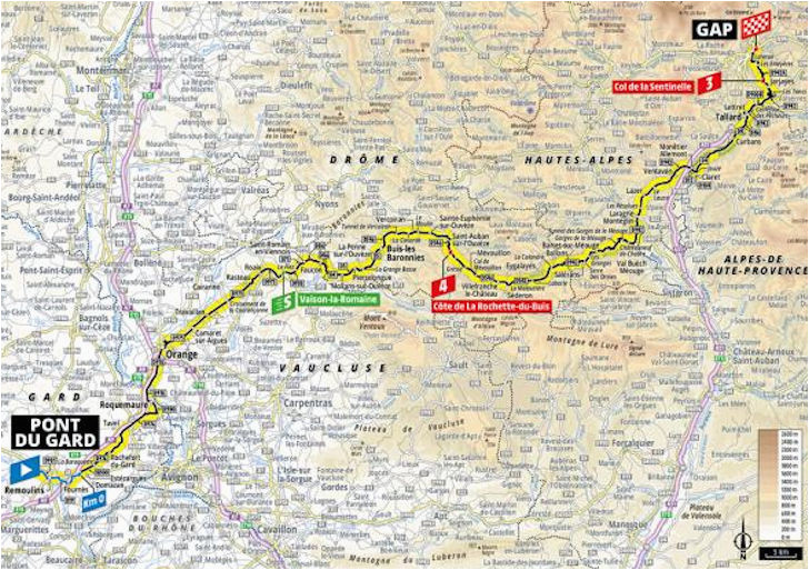 Tour De France Stage 17 Route Map Tdf 2019 Stage 17 Pont Du Gard Gap 24 07 2019 Stage 17