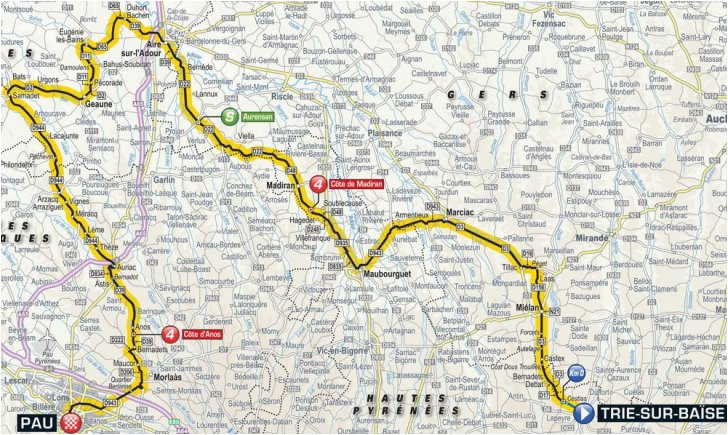 Tour De France Stage 18 Map Sprint Z Widokiem Zapowiedao 18 Etapu tour De France 2018