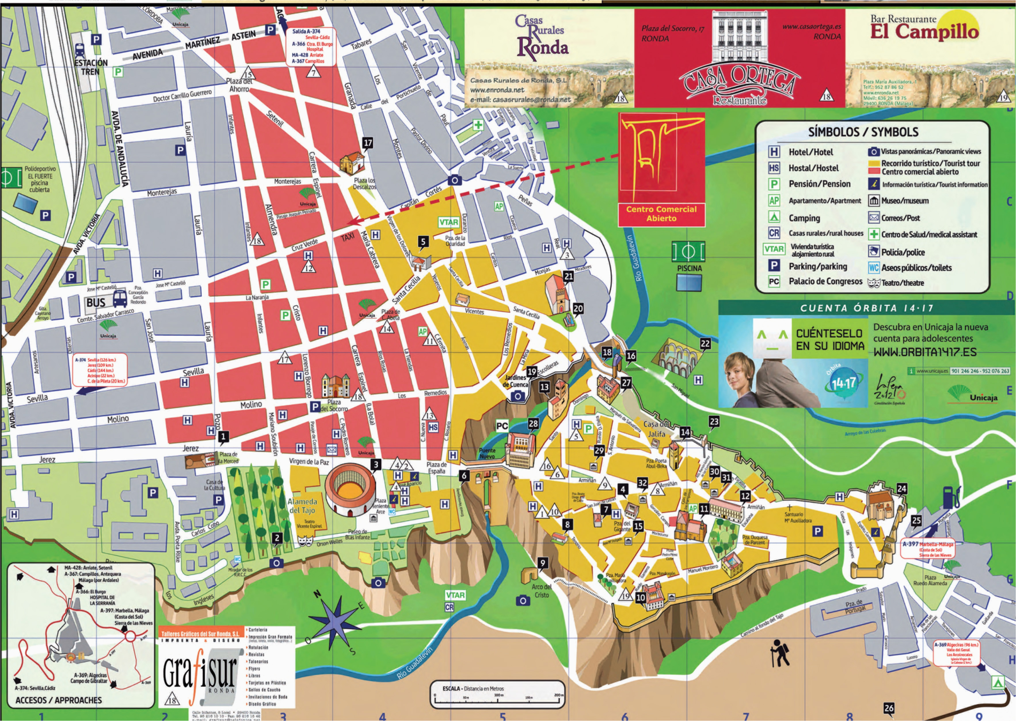 Tourist Map Of Ronda Spain Ronda Spain Blog About Interesting Places