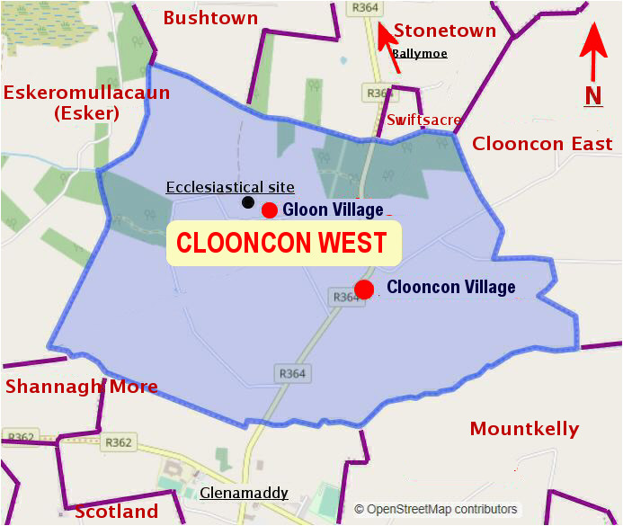 Townland Maps northern Ireland Clooncon West