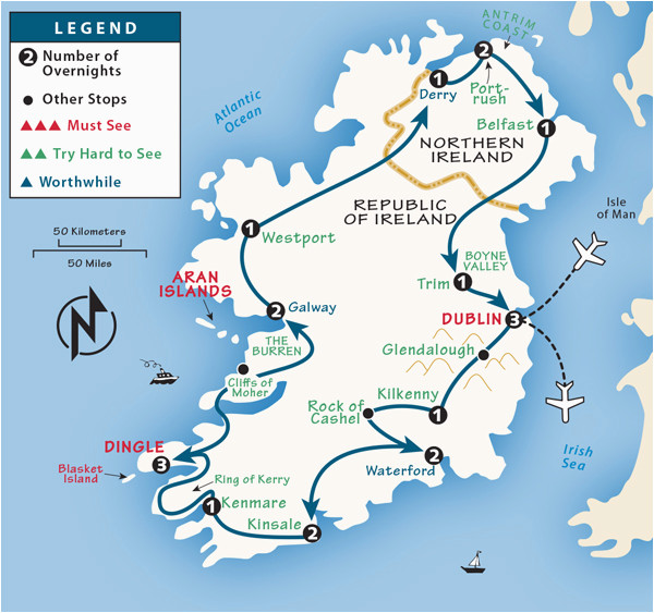 Trains In Ireland Route Map Ireland Itinerary where to Go In Ireland by Rick Steves