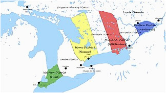 Upper Canada and Lower Canada Map Upper Canada Wikipedia