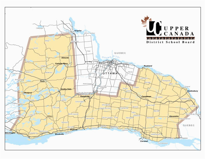 Upper Canada District School Board Map Ucdsb Schools Upper Canada District School Board
