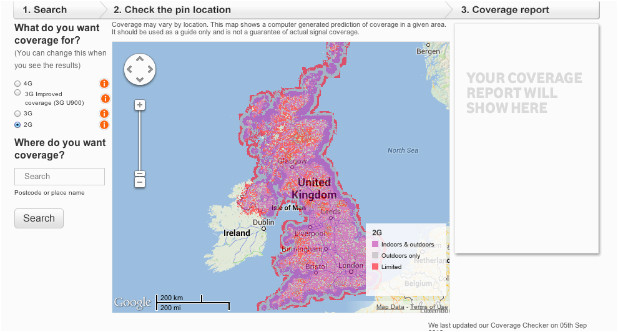 Vodafone Ireland Coverage Map Introducing the New Vodafone Coverage Checker