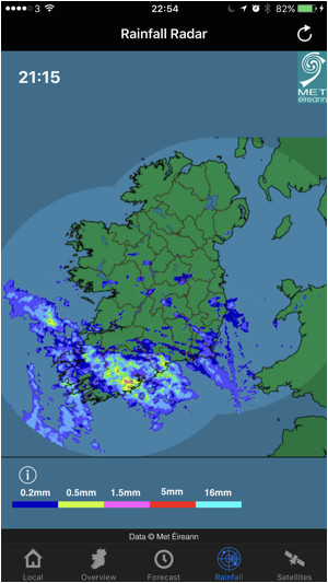 Weather Map for Ireland Irish Weather On the App Store