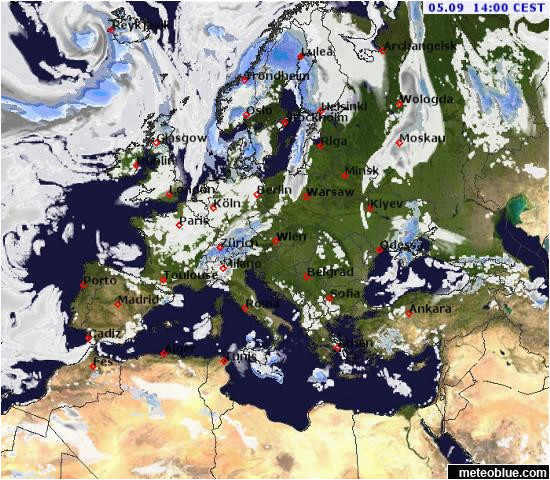 Weather Map Of France 10 Days Weather Maps Europe Meteoblue