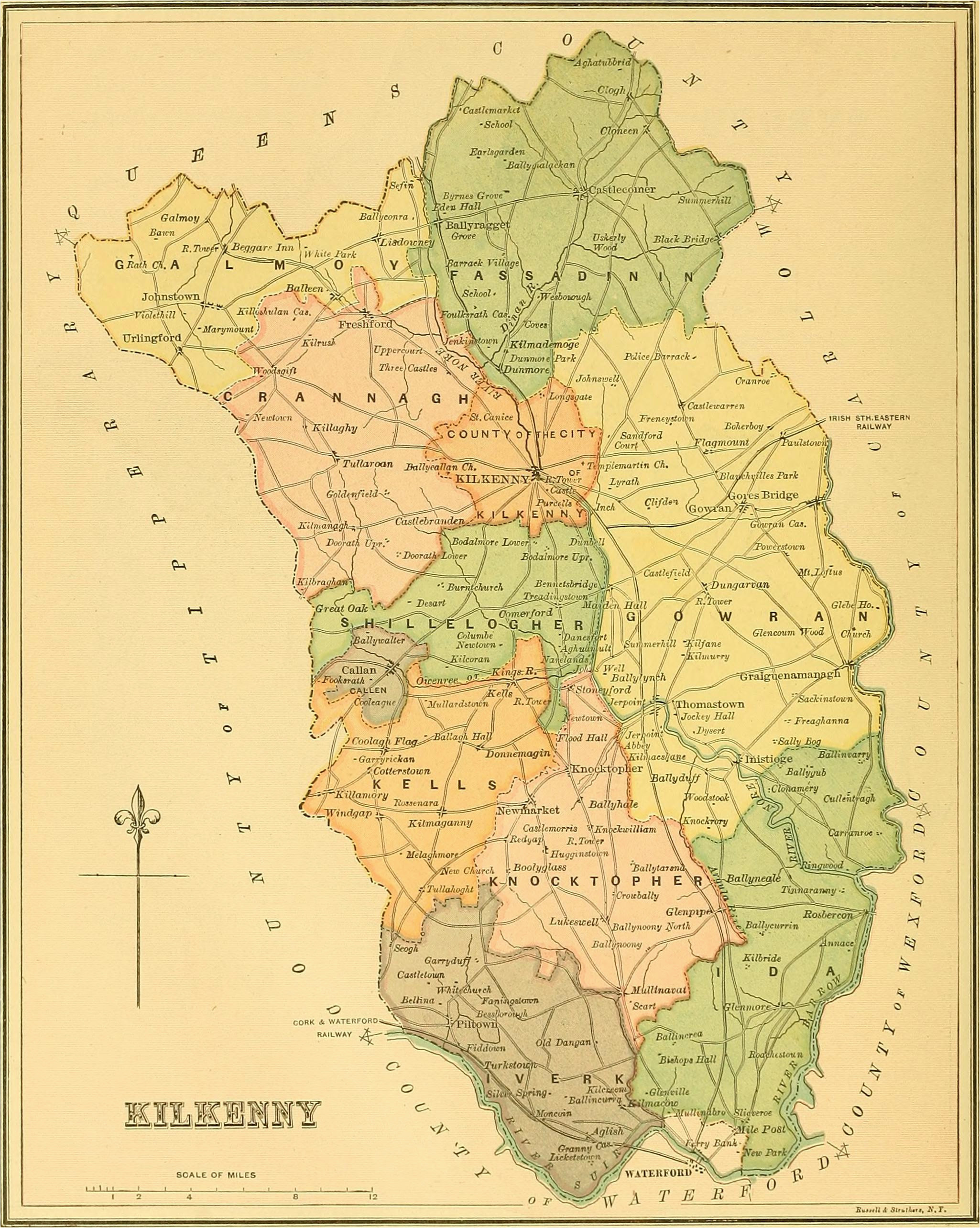 Where is Kilkenny In Ireland Map File Ireland 1885 Map Of County Kilkenny Jpg Wikimedia Commons