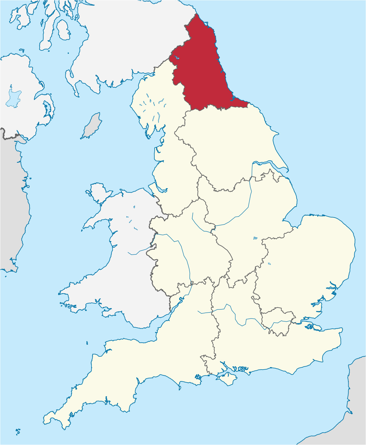Where is Newcastle England On the Map north East England Wikipedia