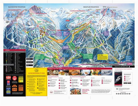 Whistler Canada Ski Map Whistler Blackcomb Trail Map Onthesnow