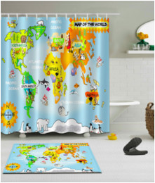 World Map Shower Curtain Canada Custom Printed Shower Curtains Canada Best Selling Custom World Map Shower Curtain Canada Custom Printed Shower Curtains Canada Best Selling Custom
