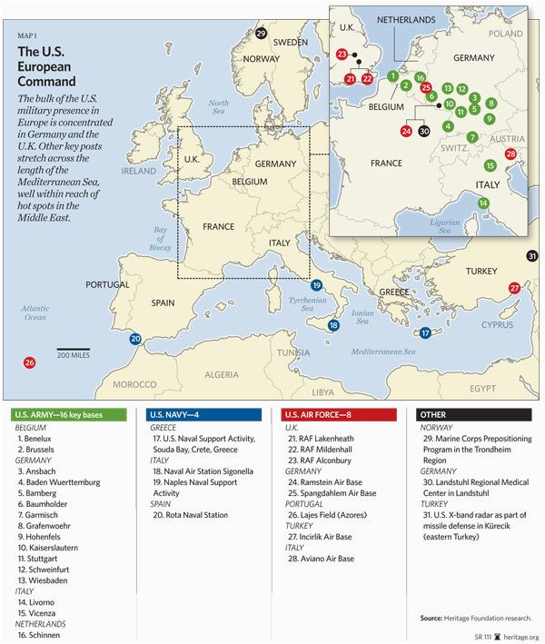 Air force Bases In Europe Map 19 Disclosed Us Military Map