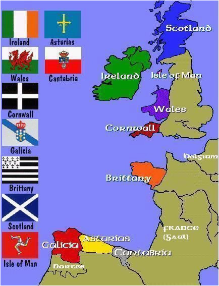 Celtic Map Of Europe Map Of the Celtic Nations Of Europe Maps Celtic Nations