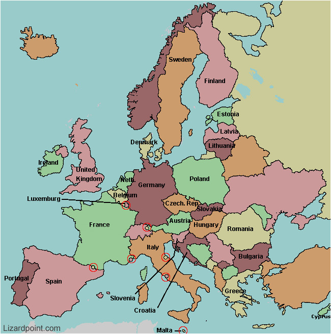 Countries In Europe Map Quiz Europe World Maps