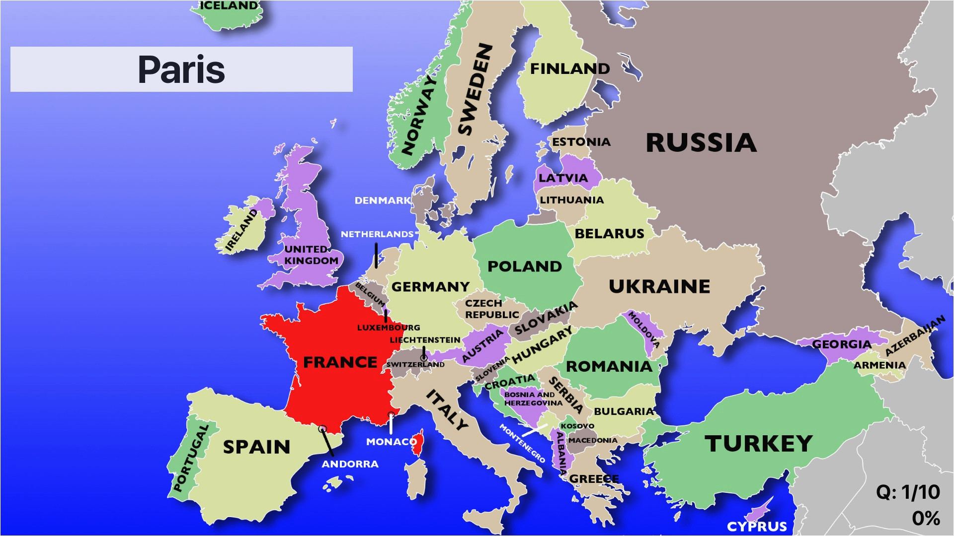 Eastern Europe Political Map Quiz 25 Categorical Map Of Eastern Europe and Capitals