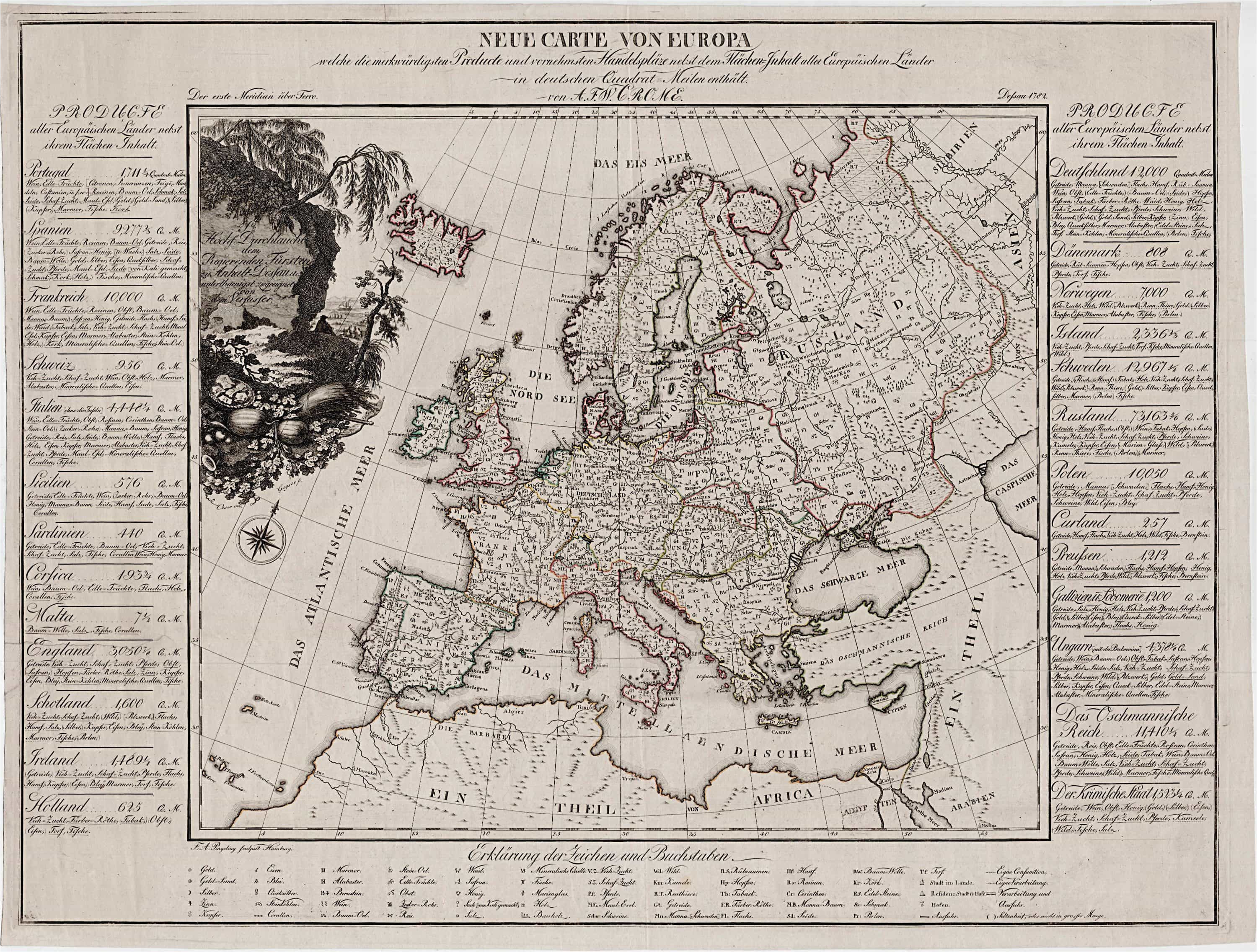 Economic Activity Map Of Europe the First attempt at Economic Mapping Rare Antique Maps