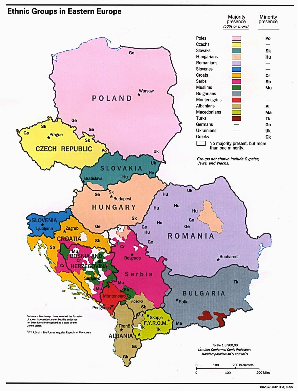 Ethnic Map Of Europe Ethnic Groups In Eastern Europe 1012 A 1326 Mapporn