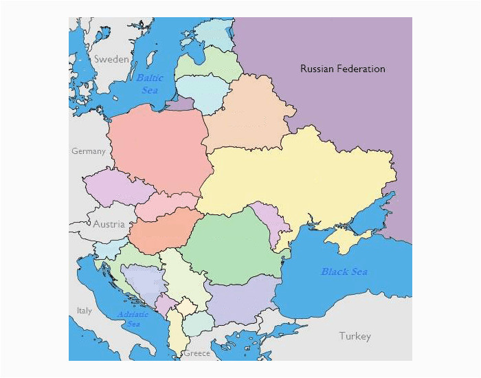 Europe and Russia Map Quiz 17 Actual Eastern Europe and Russia Map