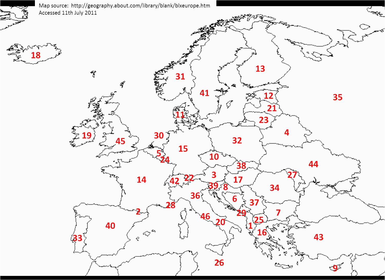 Europe Cities Map Quiz 64 Faithful World Map Fill In the Blank