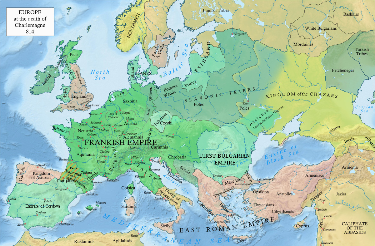 Europe Map 1980 Early Middle Ages Wikipedia