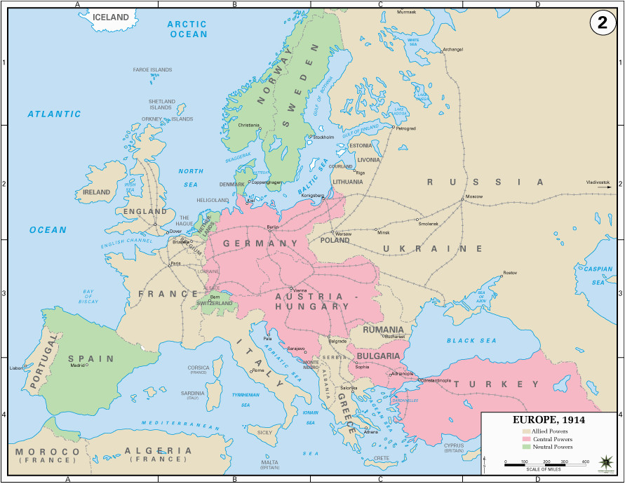 Europe Map before World War 1 40 Maps that Explain World War I Vox Com