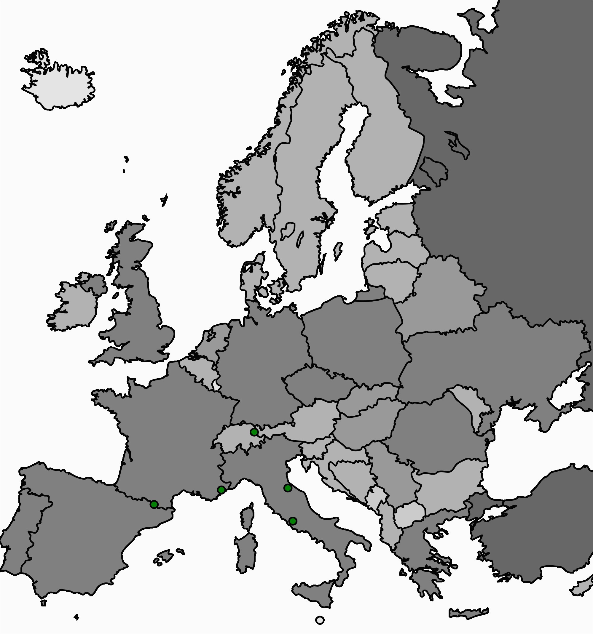 Europe Map No Names 53 Strict Map Europe No Names