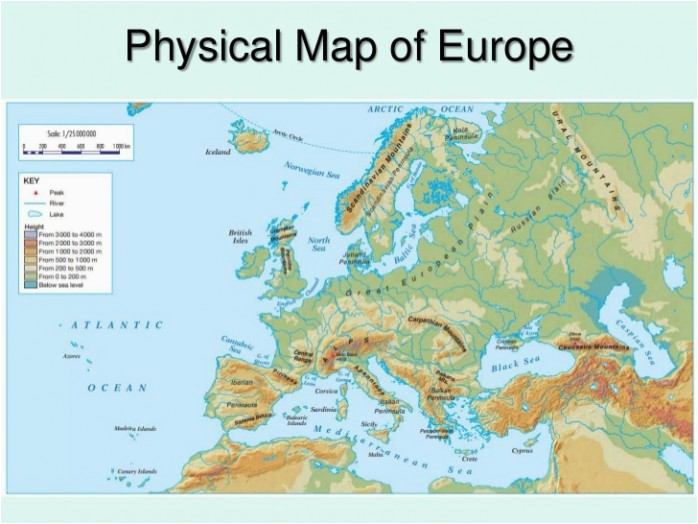 Europe Map Physical Features Quiz Physical Europe Map Climatejourney org