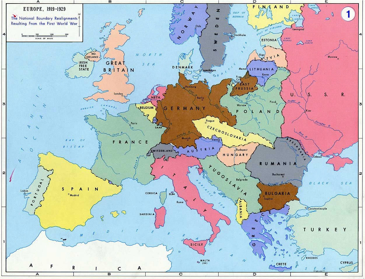 Europe Map Pre Ww2 Pre World War Ii Here are the Boundaries as A Result Of