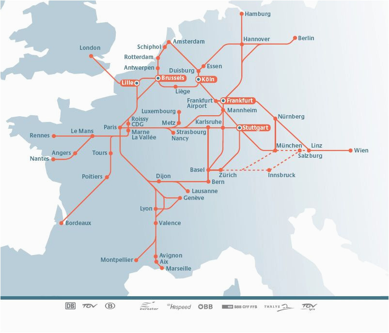 Europe Train Map High Speed Planning Your Trip by Rail In Europe