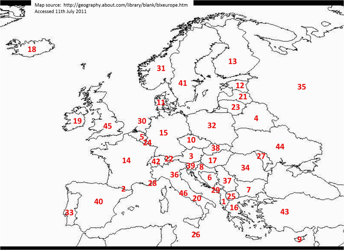 Fill In Map Of Europe Blank Europe Map Climatejourney org