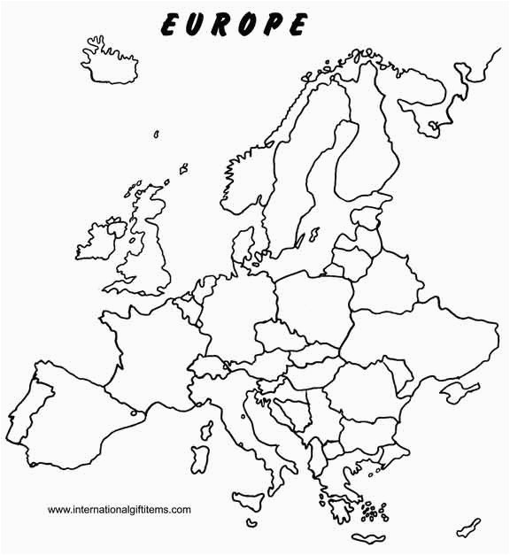 Fill In the Blank Map Of Europe Blank Map Of Europe Printable Outline Map Of Europe