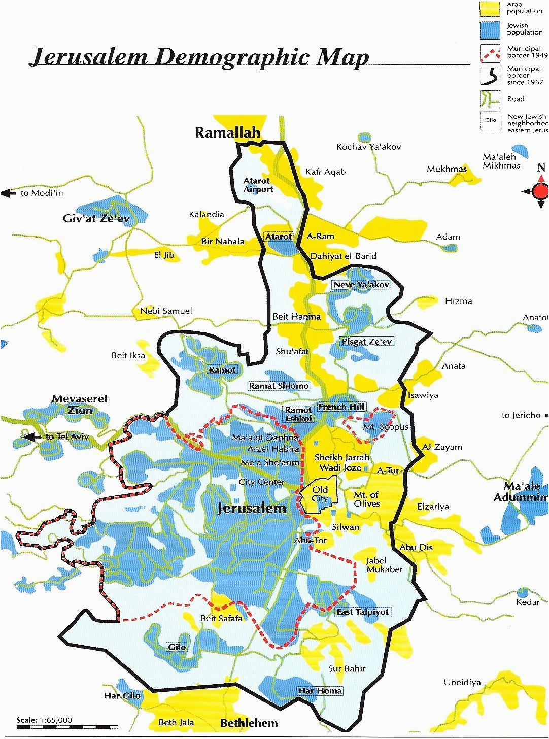 Jerusalem Europe Map Jerusalem Demographic Map Genealogy Jerusalem Map Map