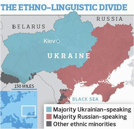 Kiev Europe Map Ukraine Tale Of Two Nations for Country Locked In Struggle