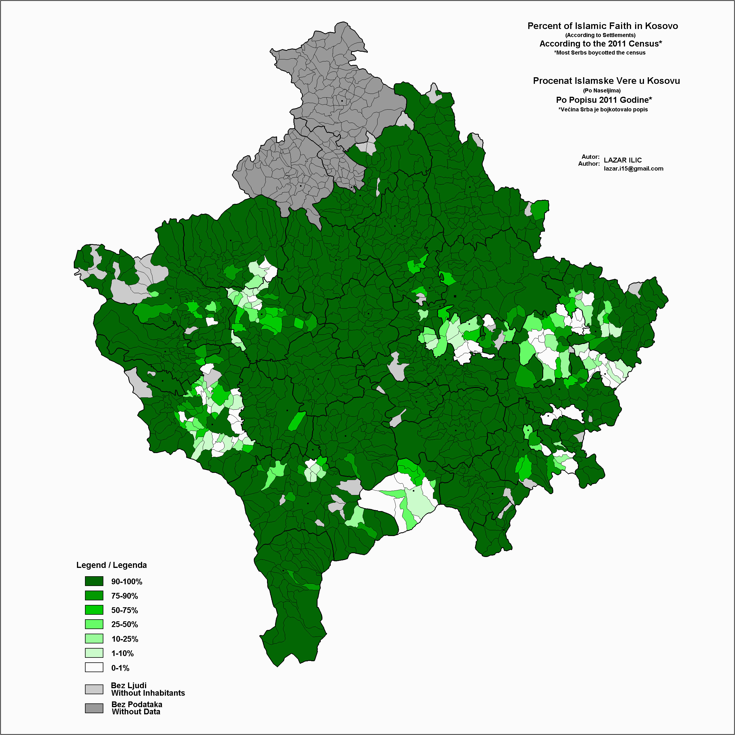 Kosovo Map Of Europe Percentage Of Muslims In Kosovo Maps Geography History